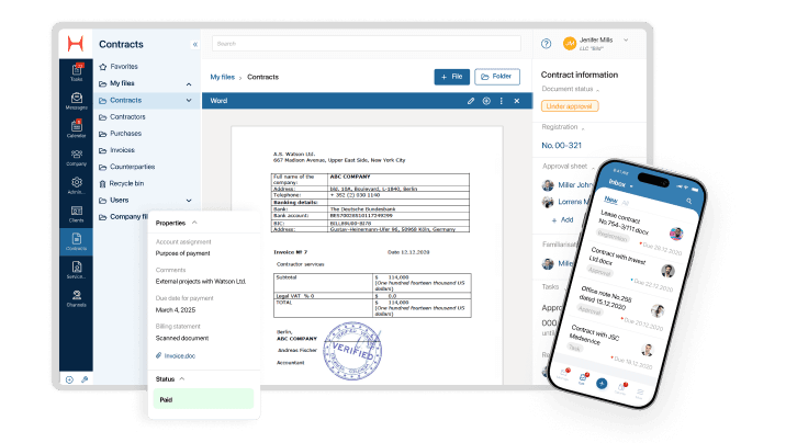 Document-centric BPM platform