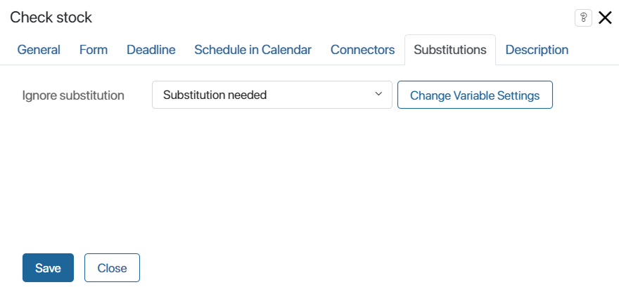 task-substitutions