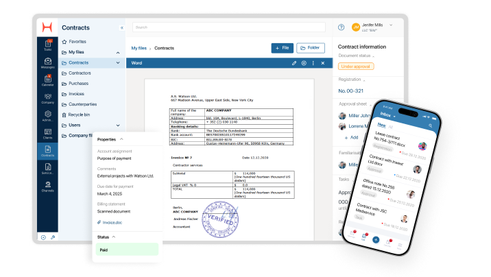 Document-centric BPM platform
